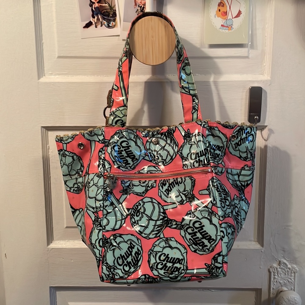 Chupa Chups x Crystal Ball Tokyo Japan Garcia Marquez Gauche bag purse vintage - Picture 11 of 11